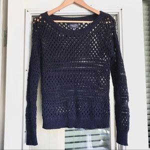 Open Knit Crochet Sweater